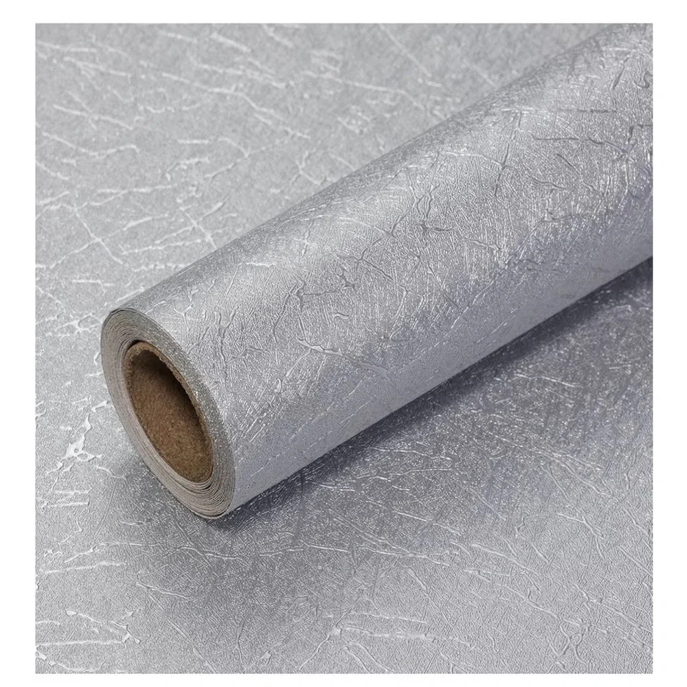 2 rolls of Silver Grey Wallpaper